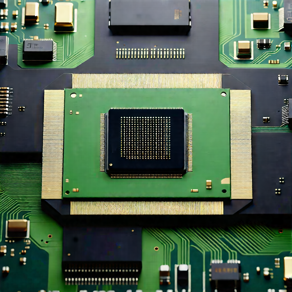 Close-up of microprocessor