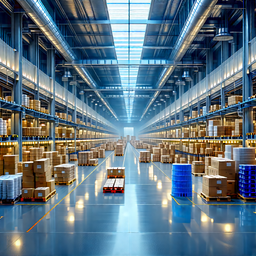 Entertainment Technology In Manufacturing Facility With Large Warehouse