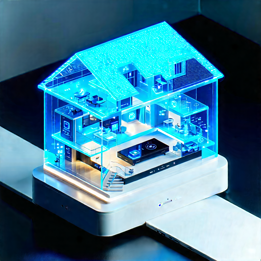 Smart home device with data visualization