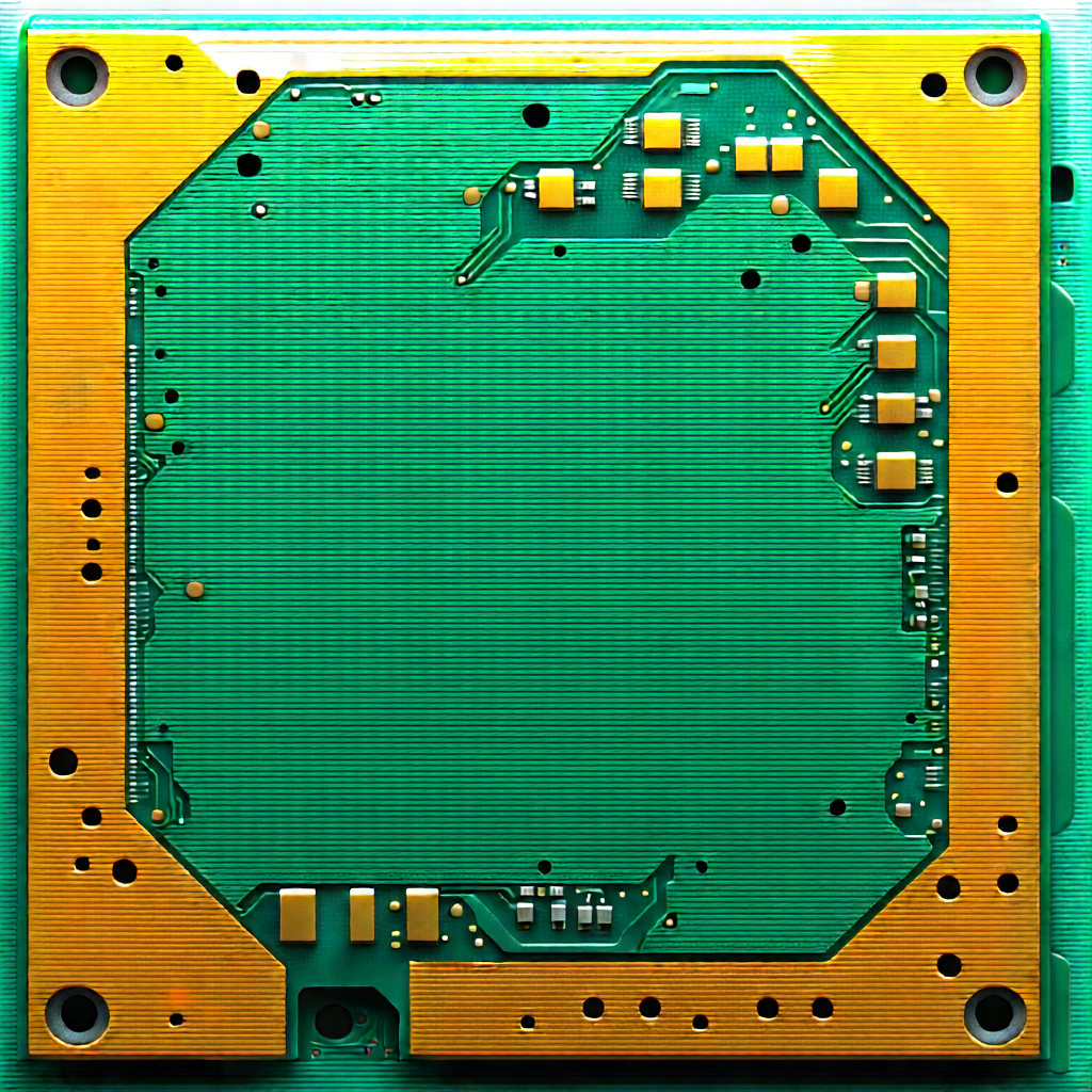 Circuit board with laser scanning