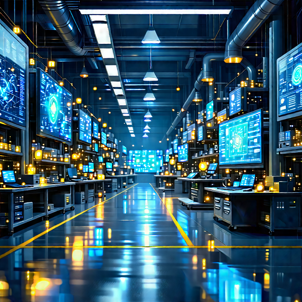 Entertainment Technology In Manufacturing Facility With Image, There