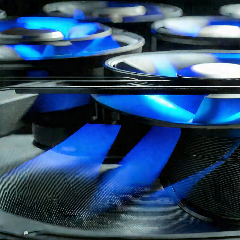 Close-up of cooling system