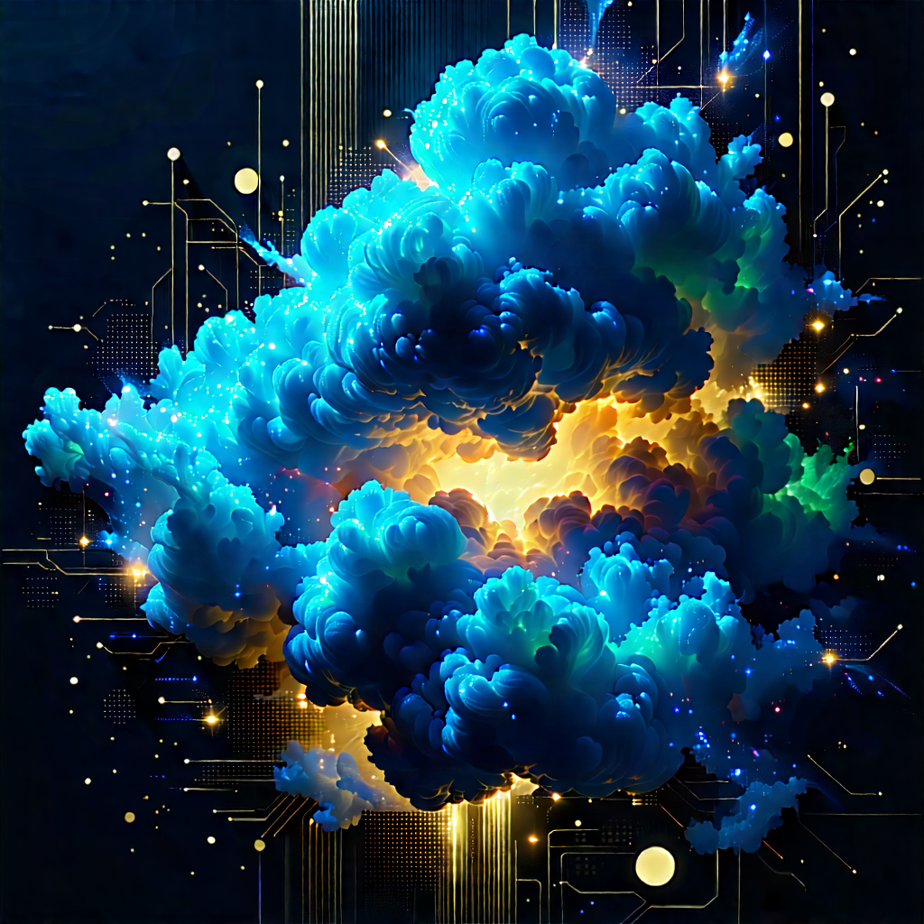 Cloud Computing Visualization With Image, There