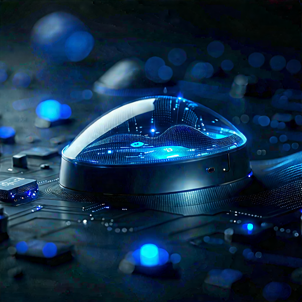 Innovative Communication Tool (design:1.28) With Blue Light