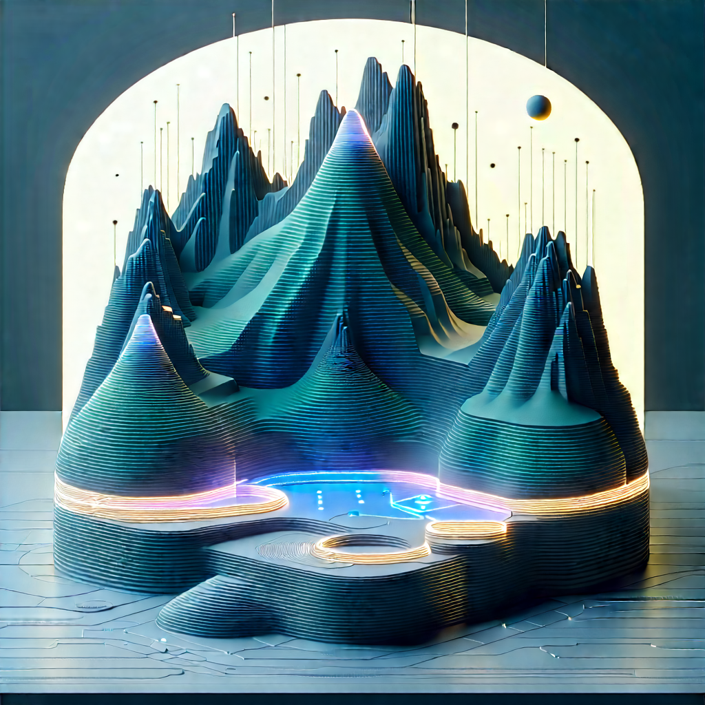 Futuristic Digital Workspace With Image, There