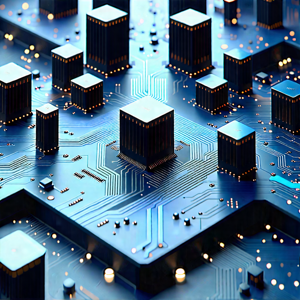 Close-up of sensor array
