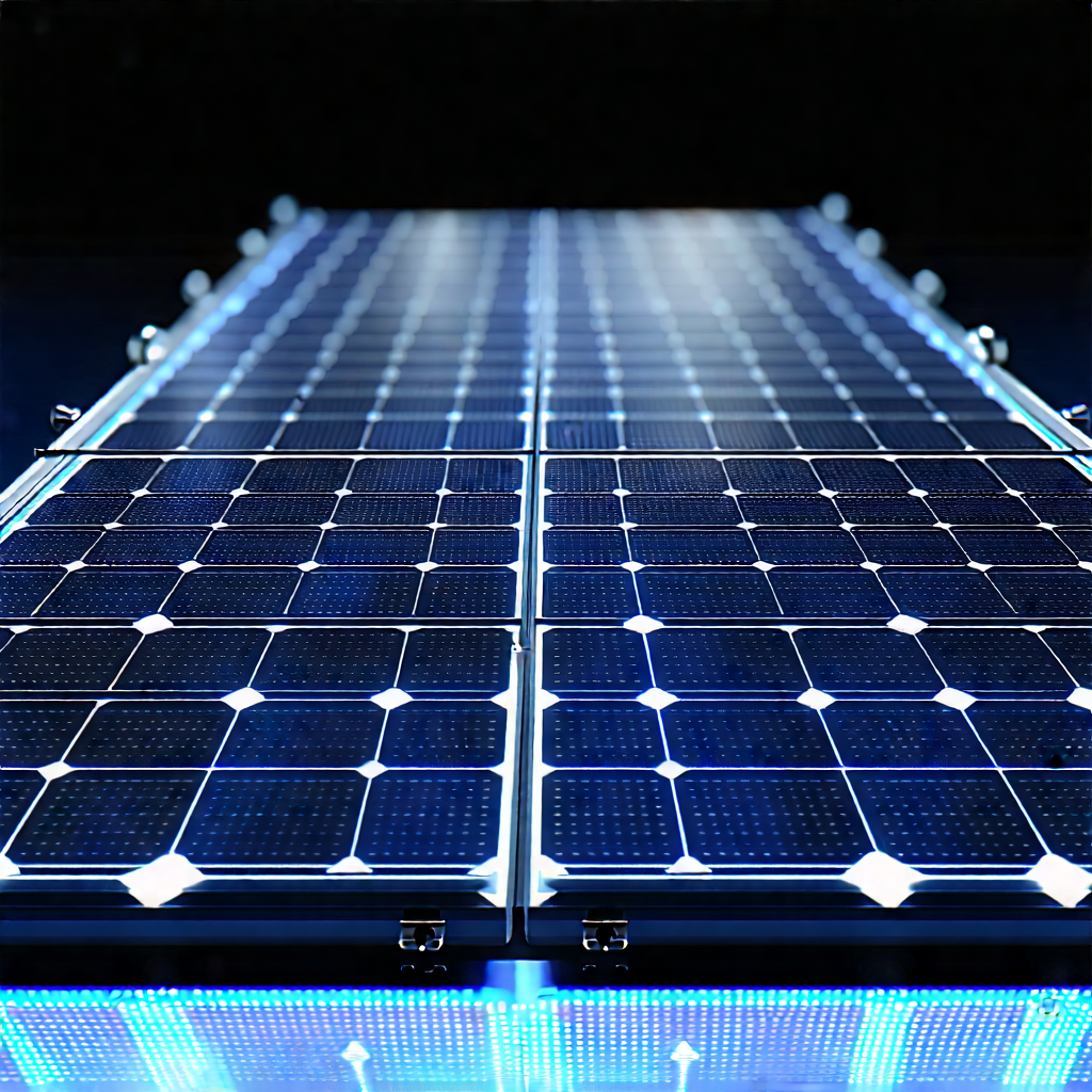Solar Panel With Holographic Projection With Solar Panel