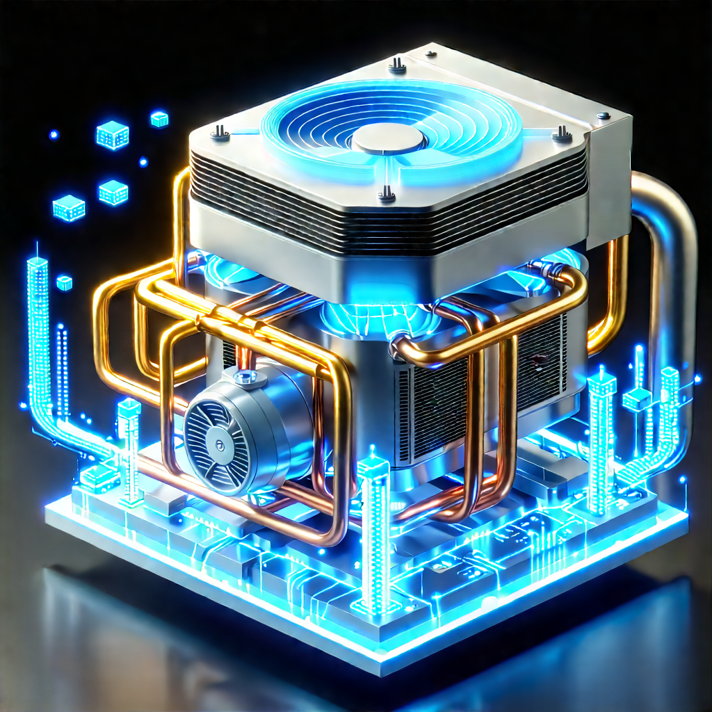 Close-up of cooling system