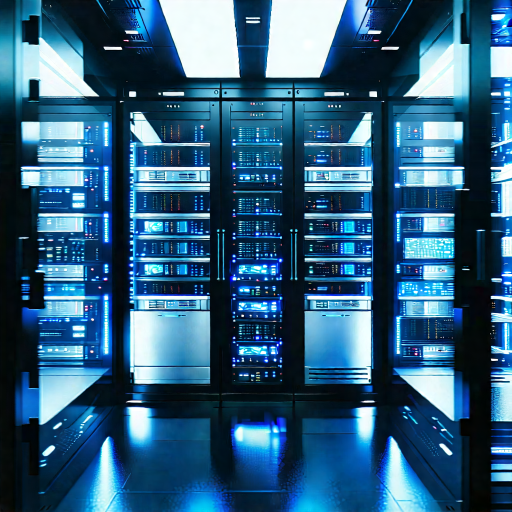 Futuristic server room