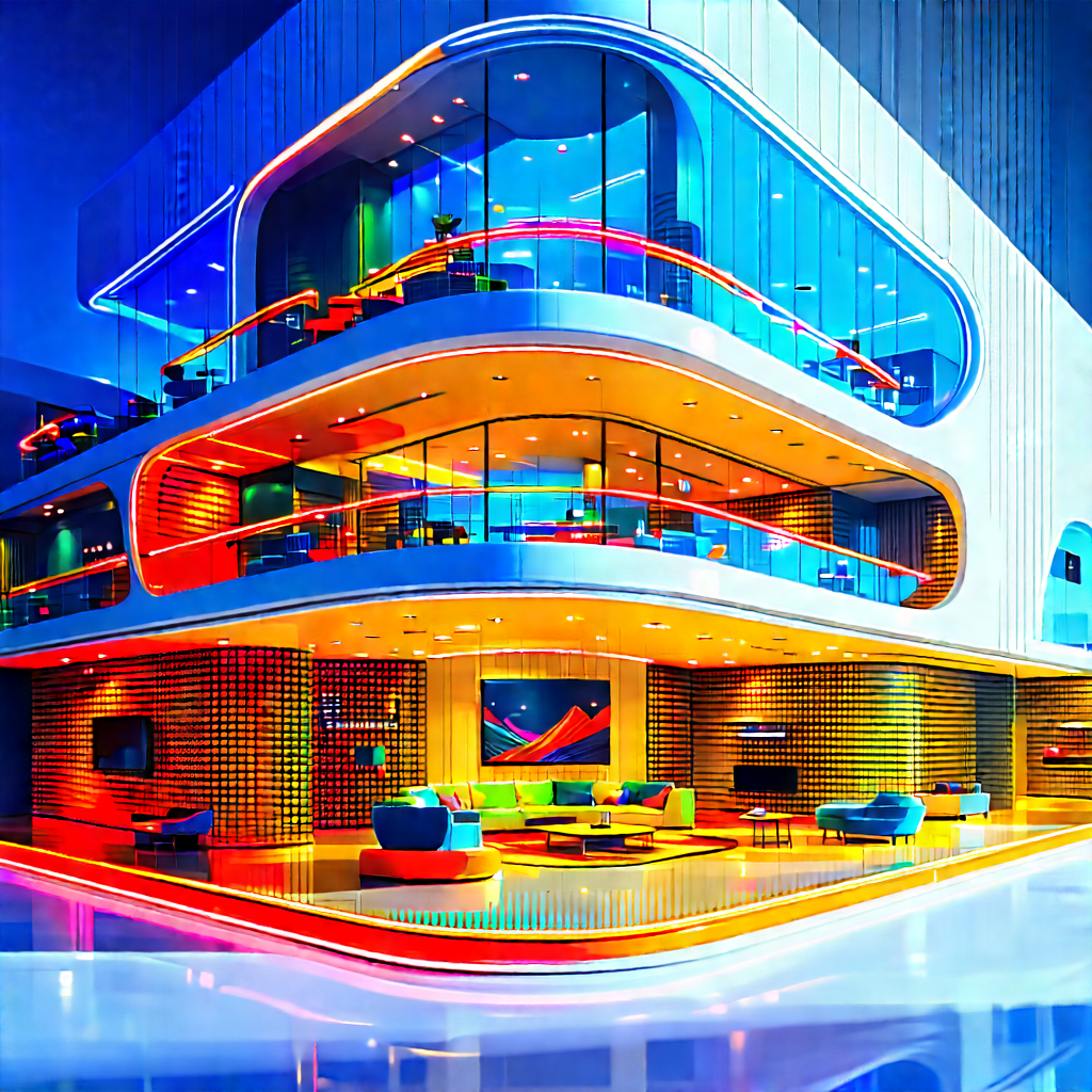 Futuristic Smart Home With Futuristic Building