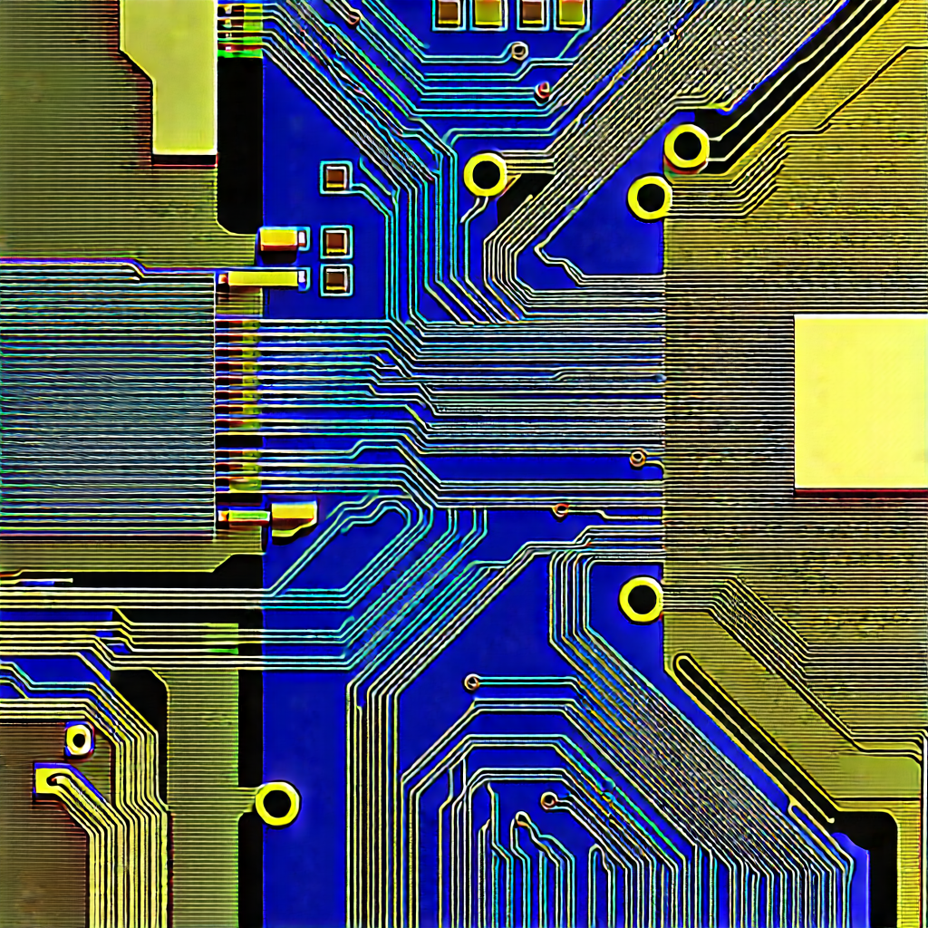 Close-up of electronic circuit