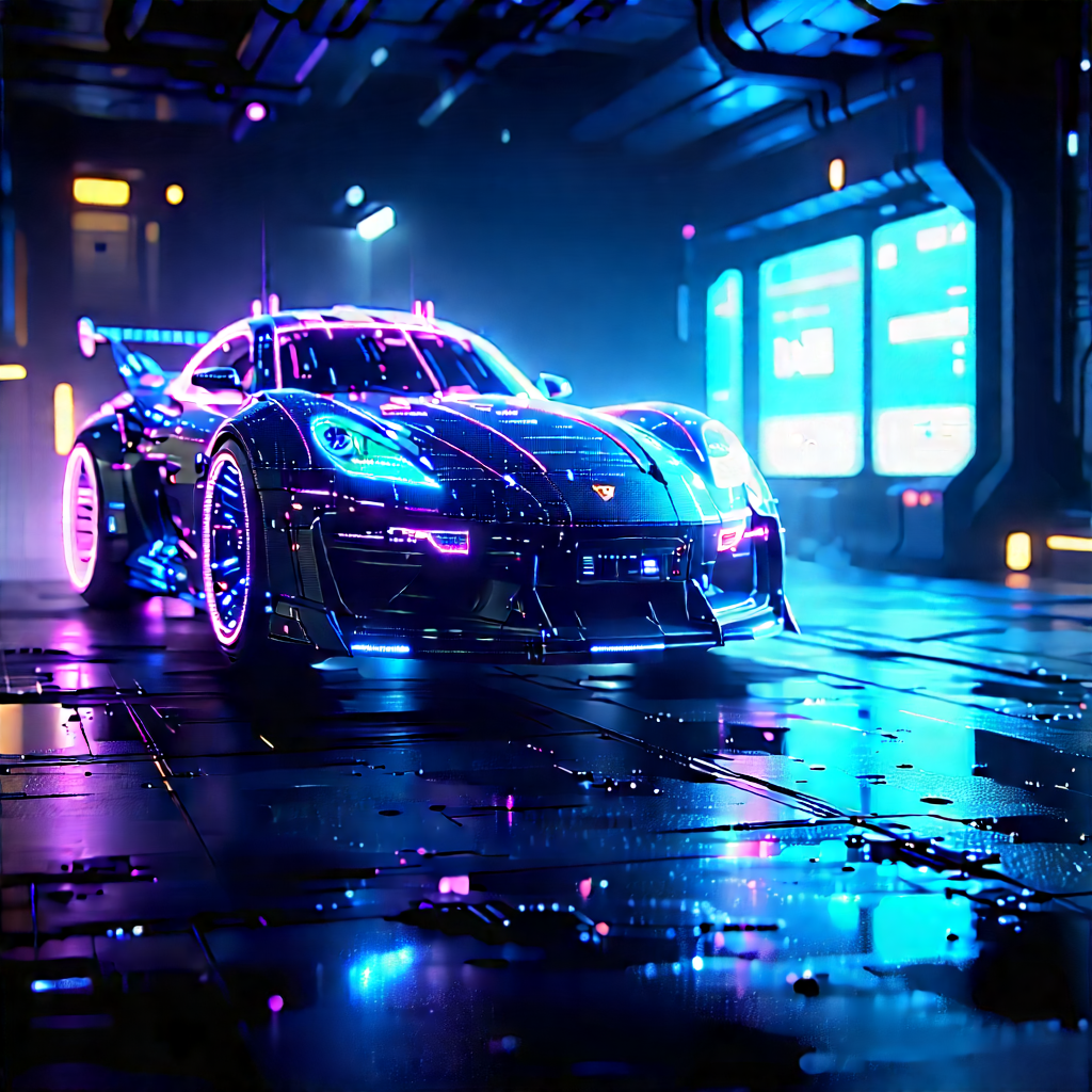 Digital Transformation Visualization With Futuristic Driving