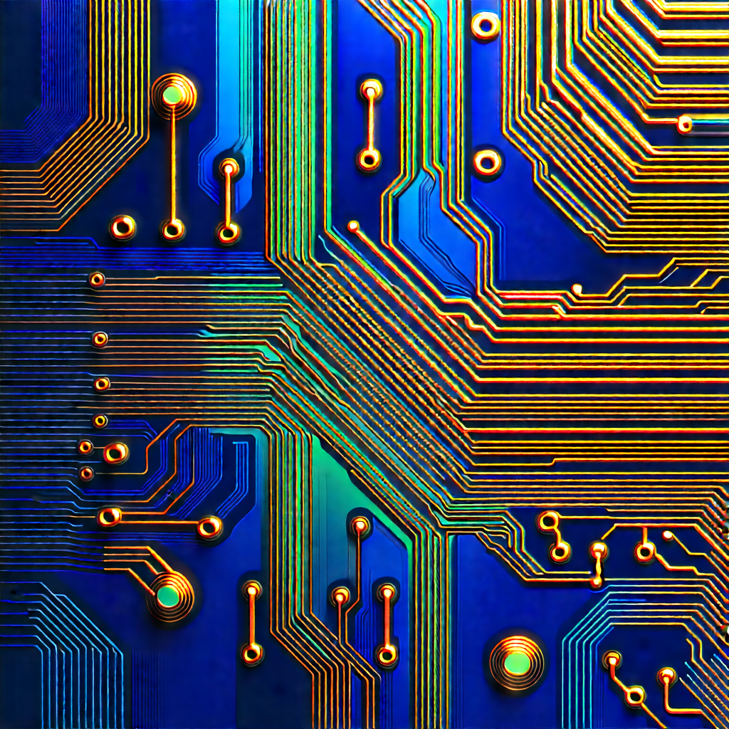 Close-up of electronic circuit