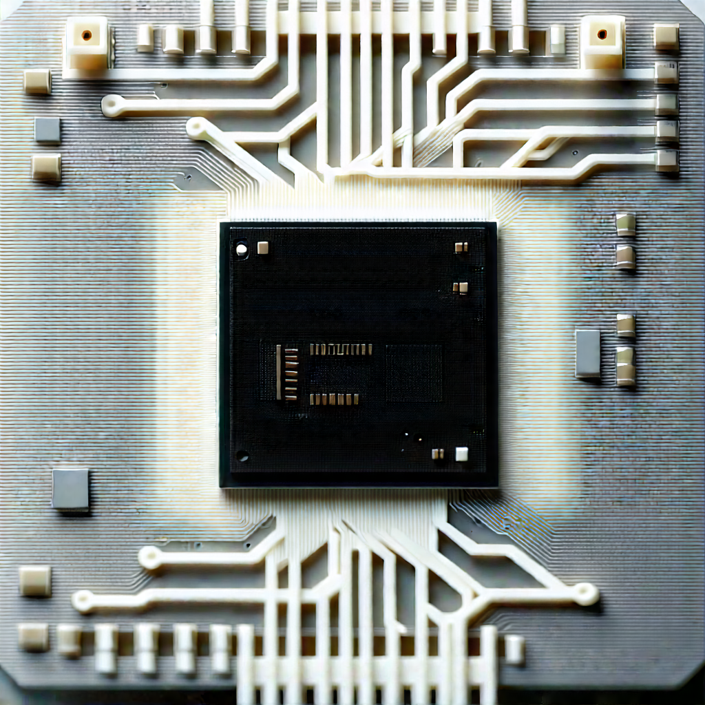 Close-up of microprocessor