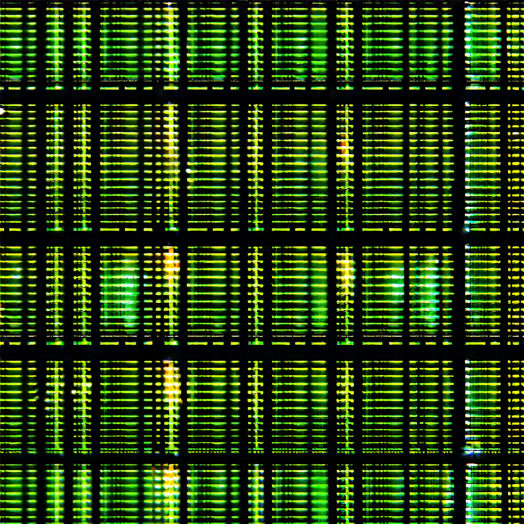 Close-up of sensor array