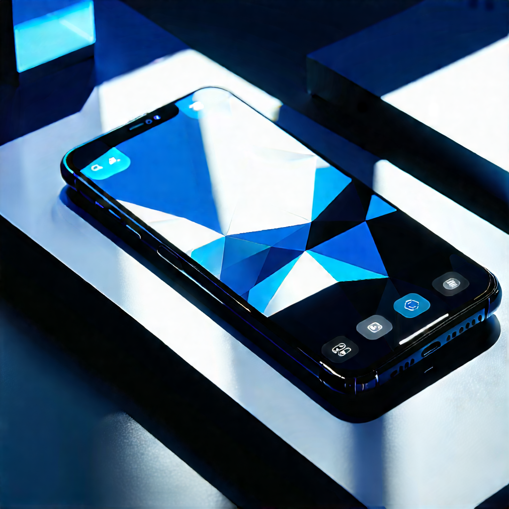 Smartphone With User Interface With Black Cell