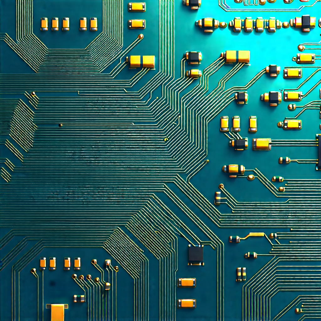 Close-up of electronic circuit