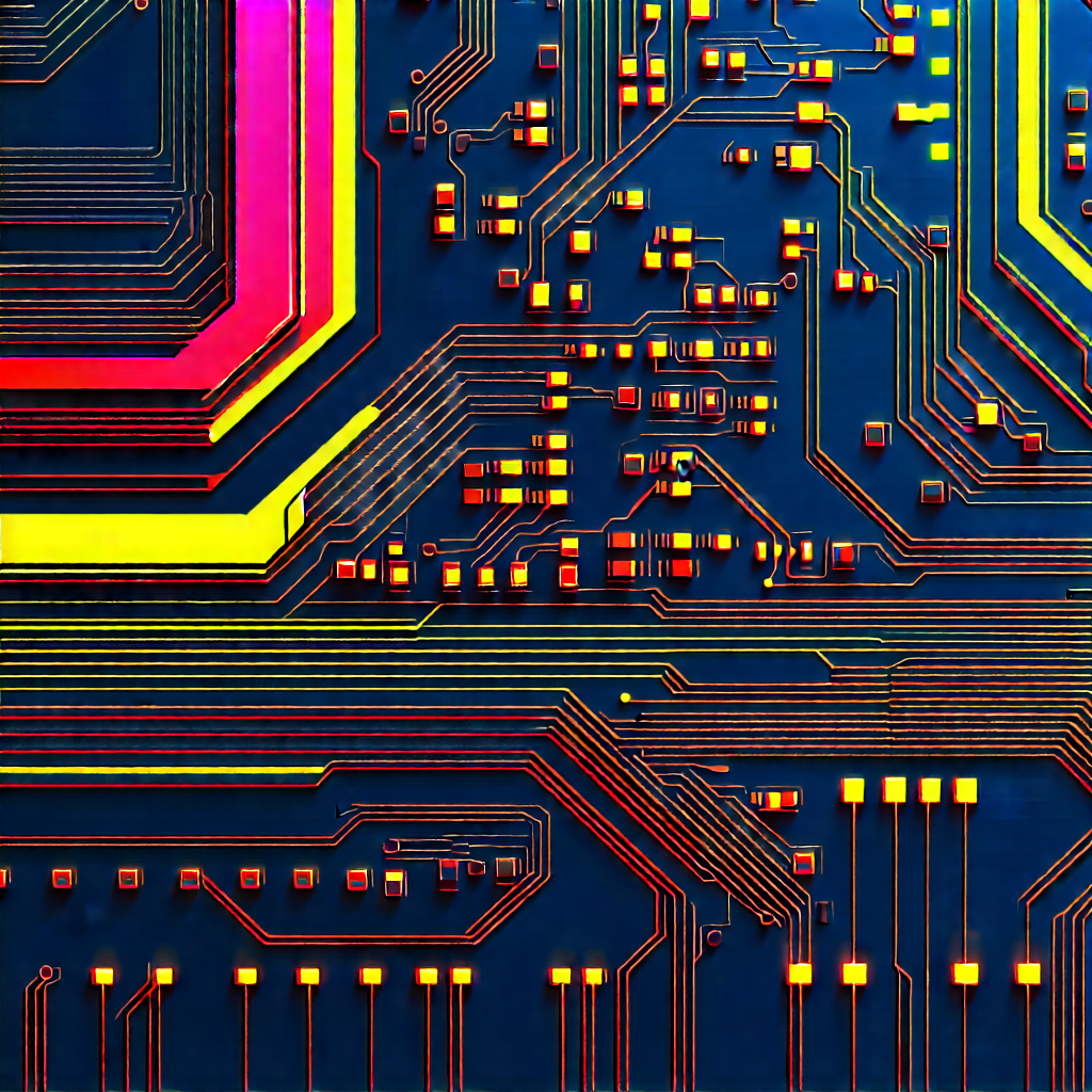 Close-up of electronic circuit