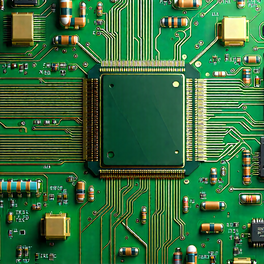 Close-up of electronic circuit