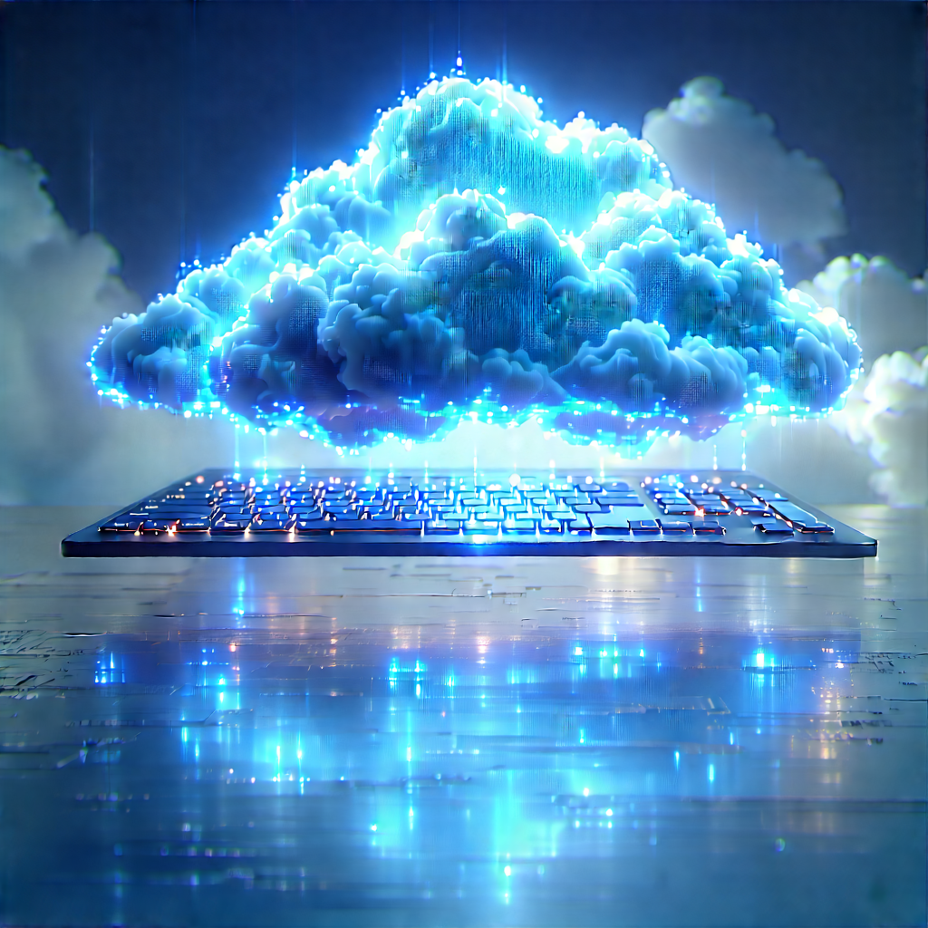 Cloud Computing Visualization With Computer Keyboard