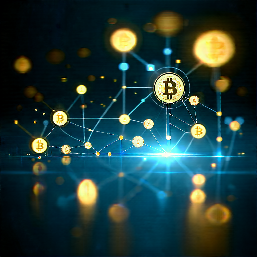 Blockchain Network Visualization With Image, There
