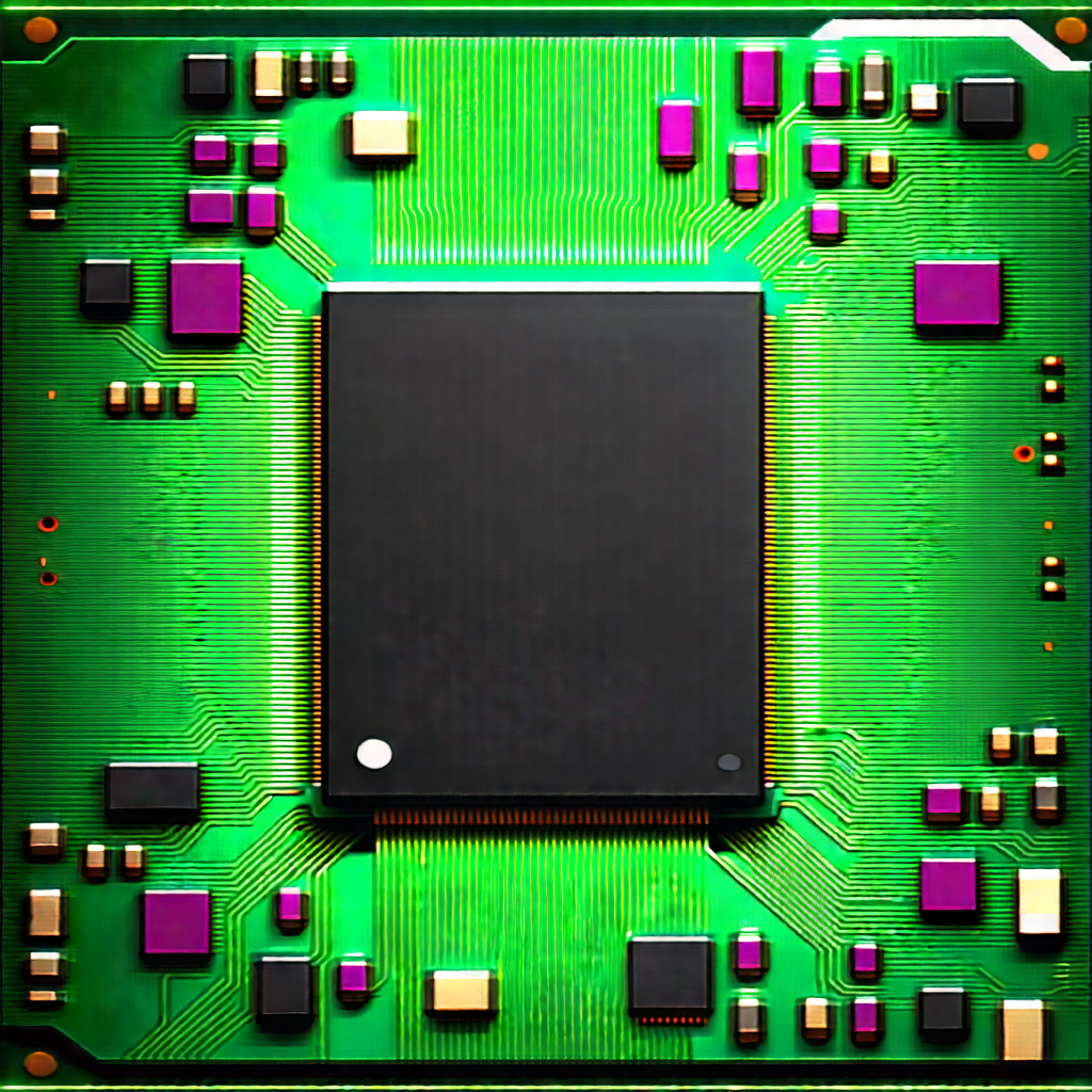 Close-up of microprocessor