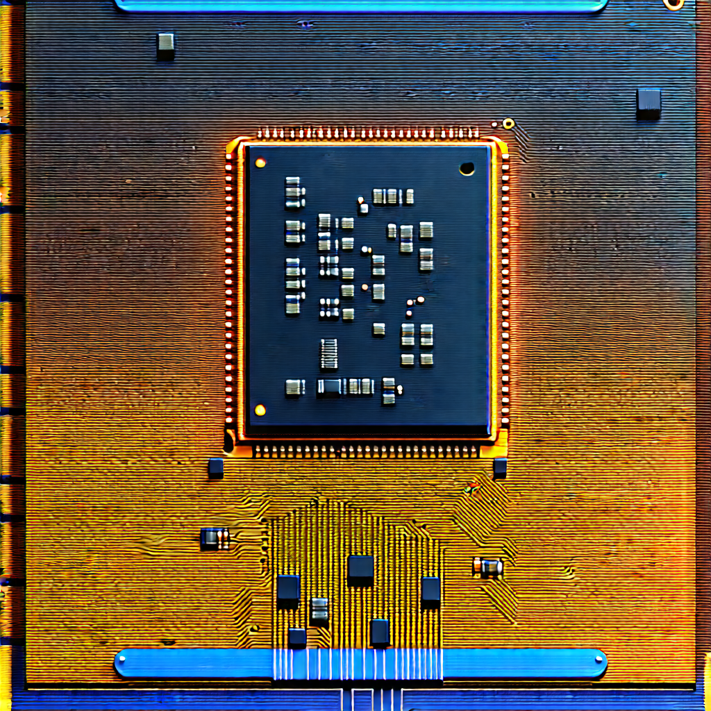 Close-up of microprocessor