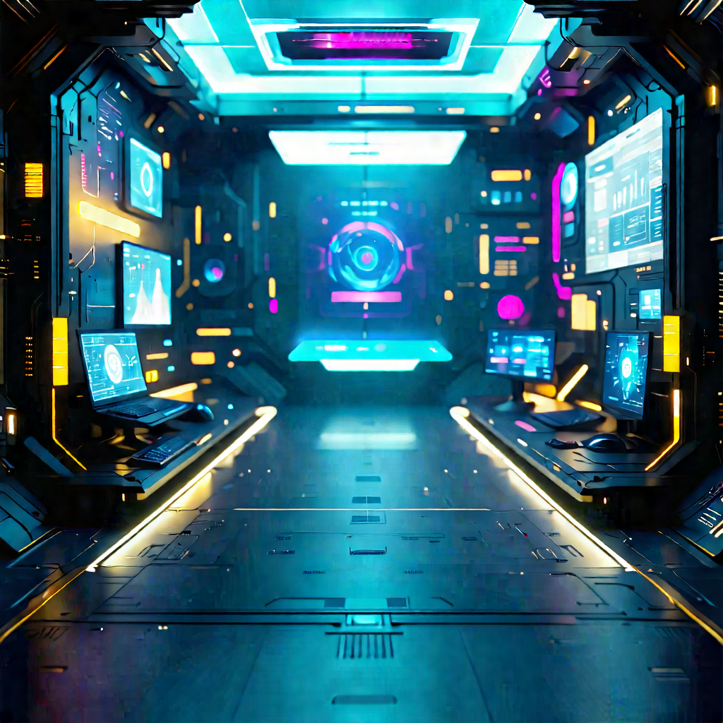 Futuristic innovation hub