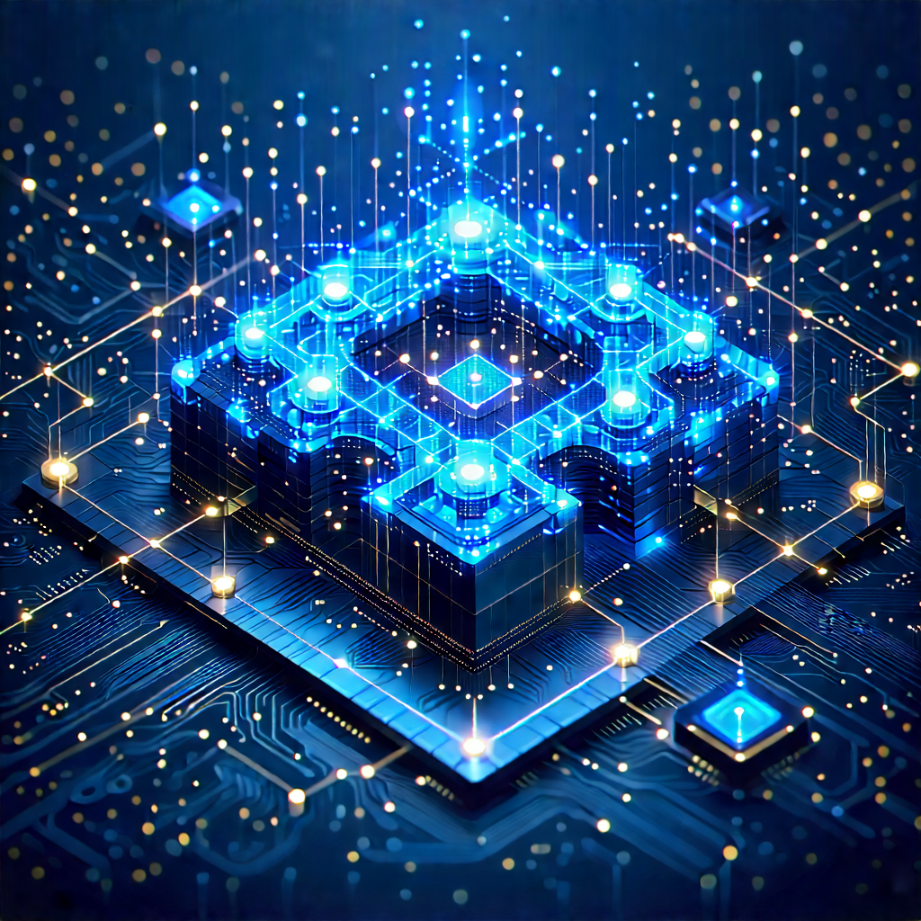 Blockchain Network Visualization With Image, There