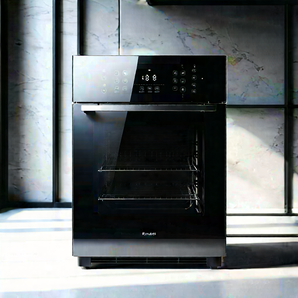 Innovative Smart Appliance Design With Black Oven