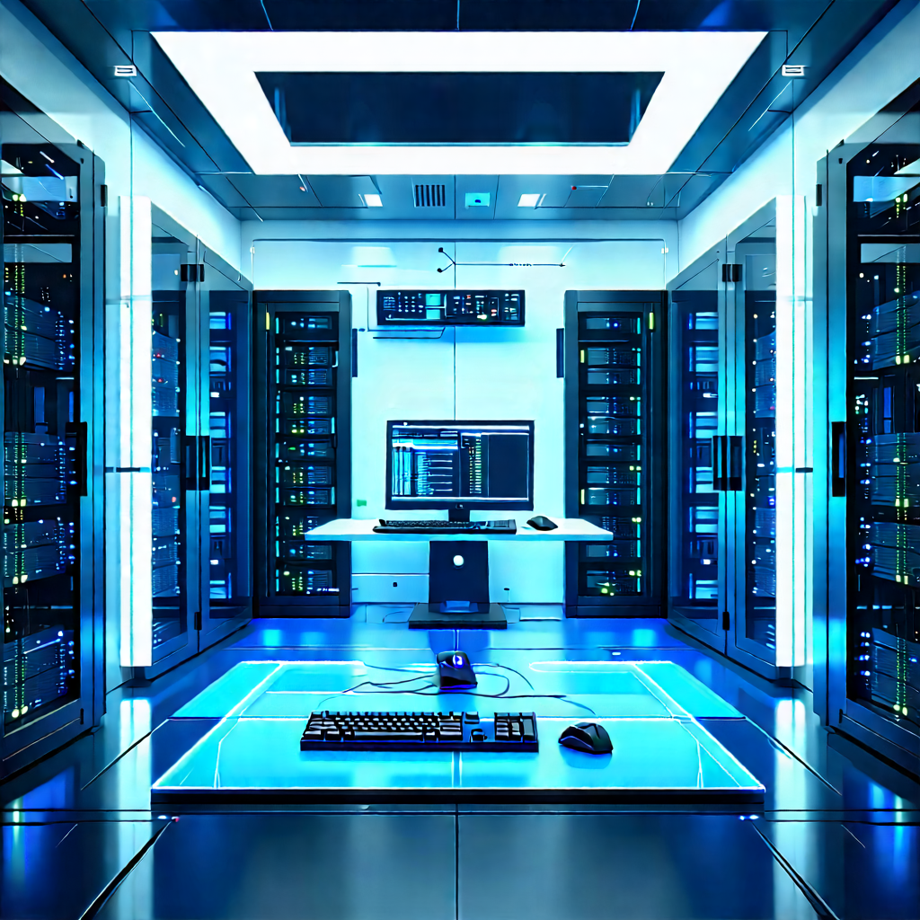 Futuristic server room