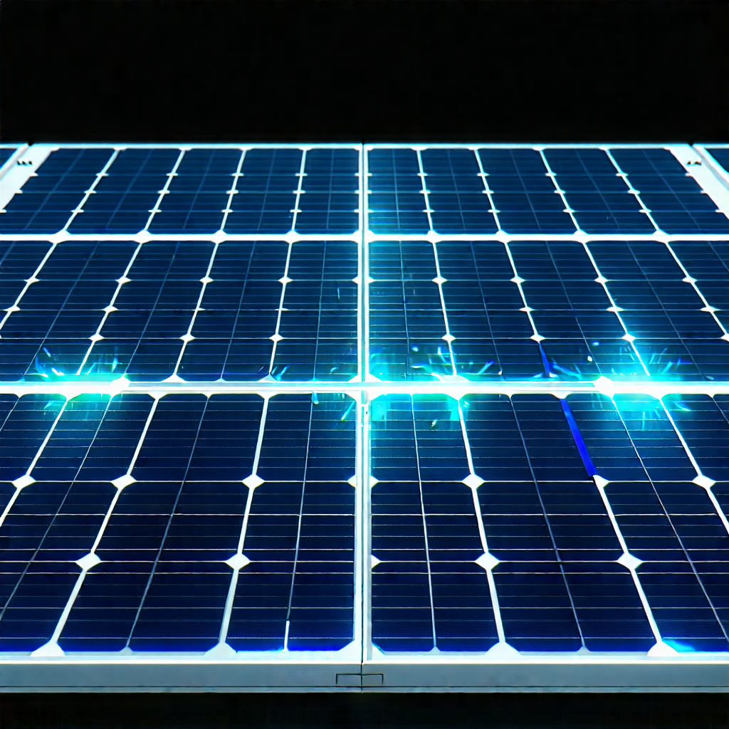 Solar Panel With Holographic Projection With Large Solar