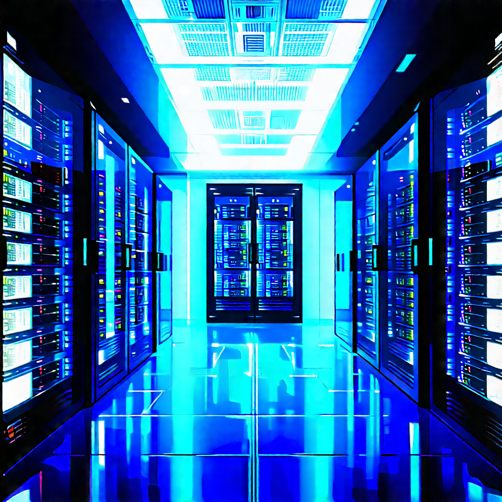 Futuristic server room
