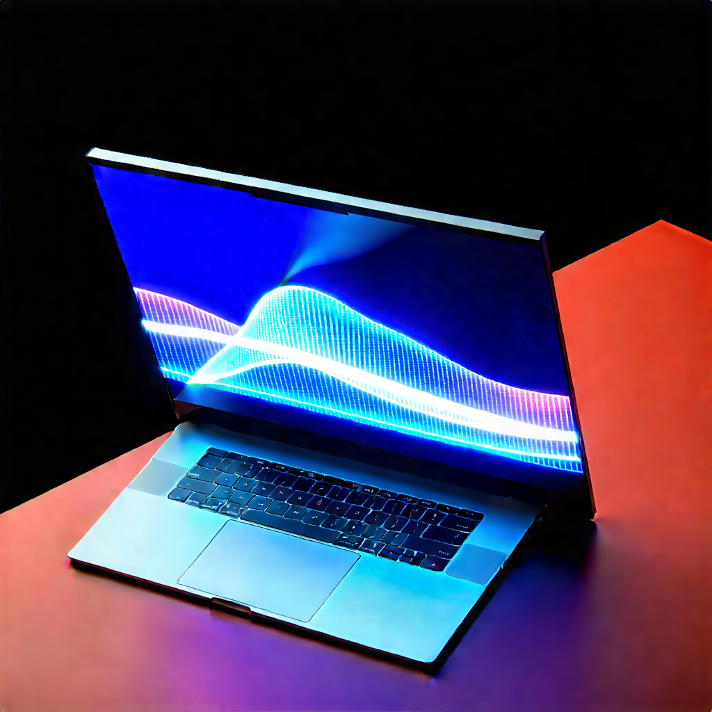 Laptop With Holographic Display With Laptop Computer