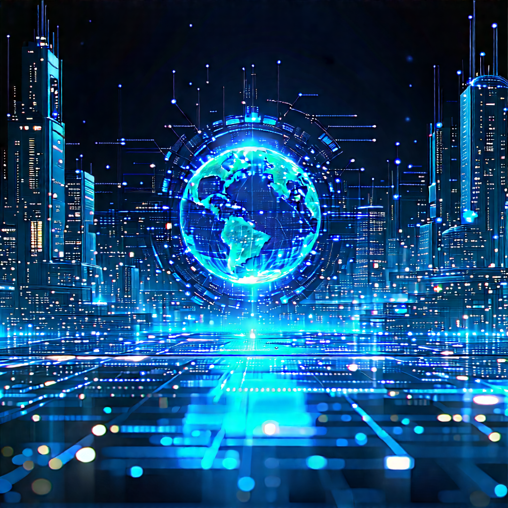 Big Data Visualization With Blue White