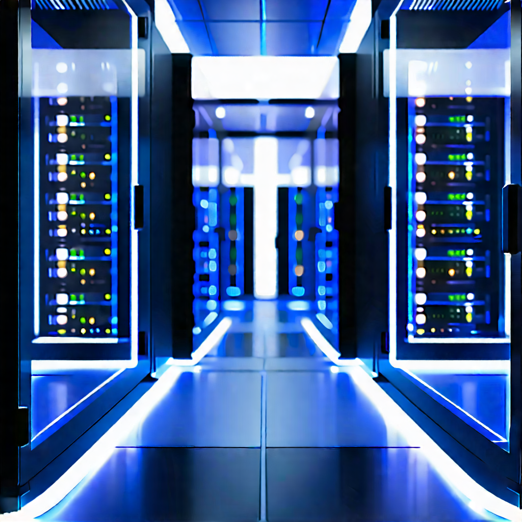 Futuristic server room