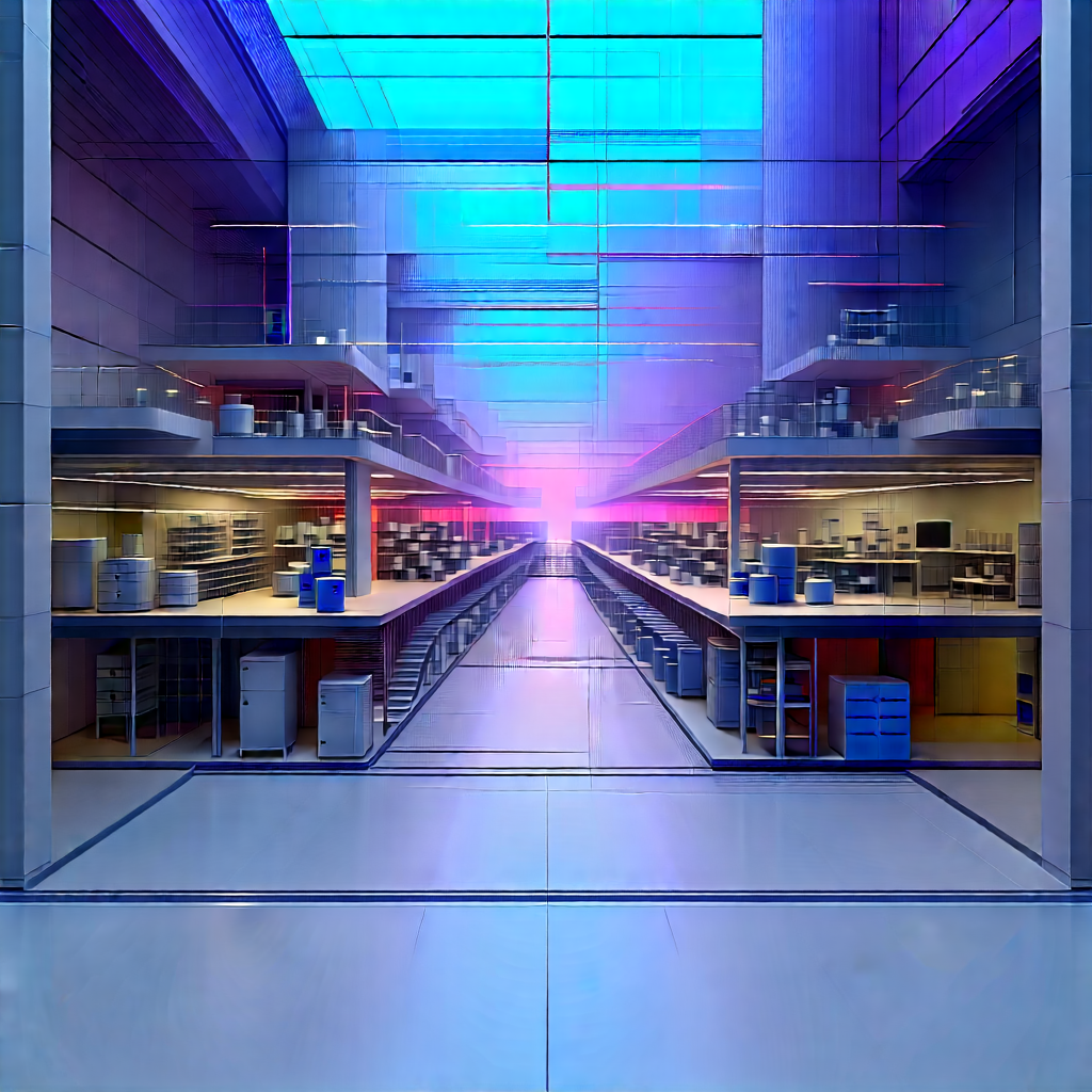 Healthcare Technology In Manufacturing Facility With Large, Well-lit