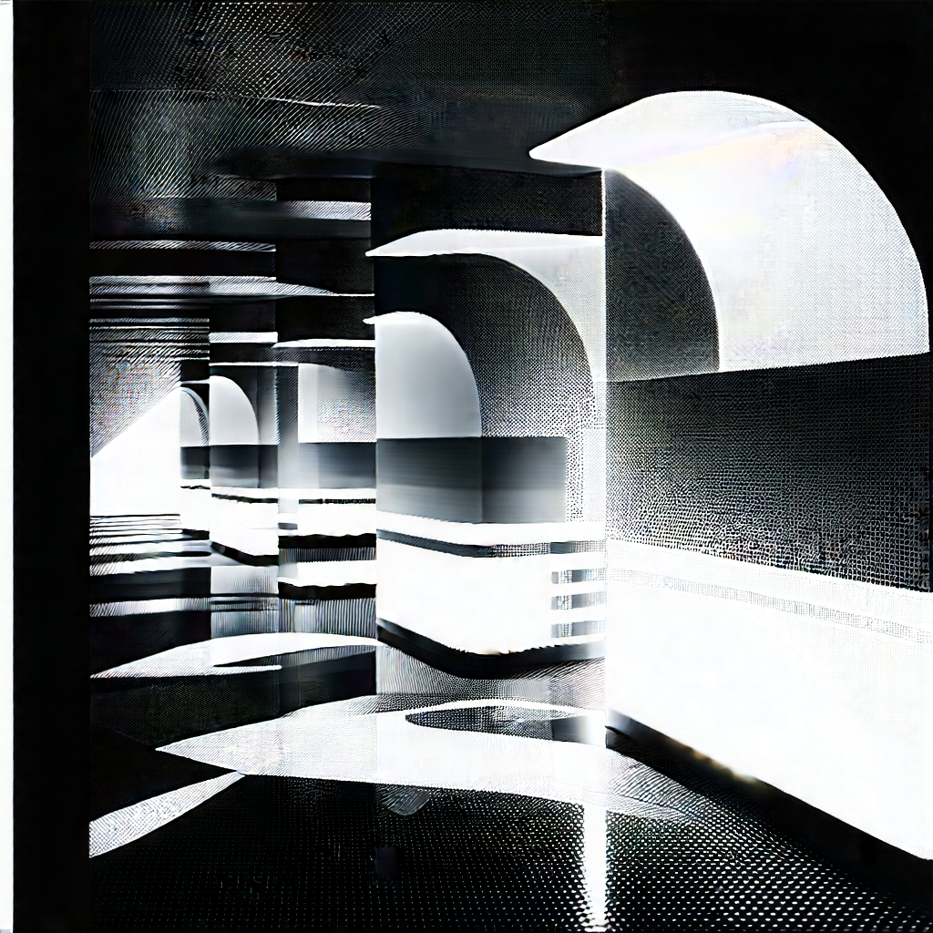 Futuristic research laboratory