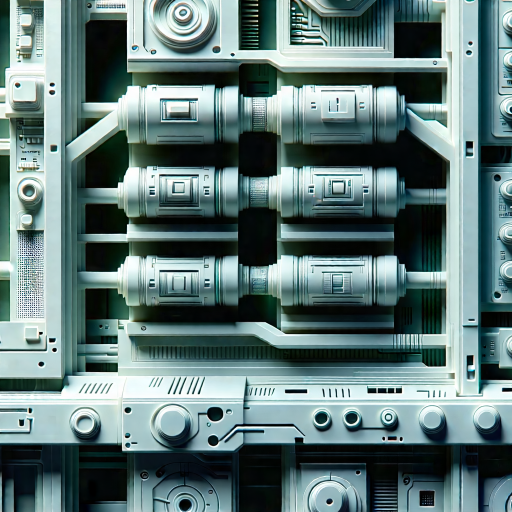 Close-up of sensor array
