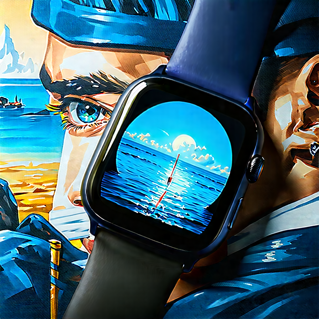 Smart watch with (digital:1.19) artwork