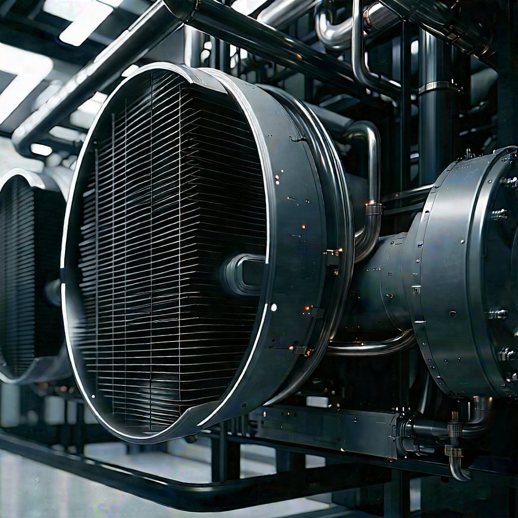 Close-up of cooling system