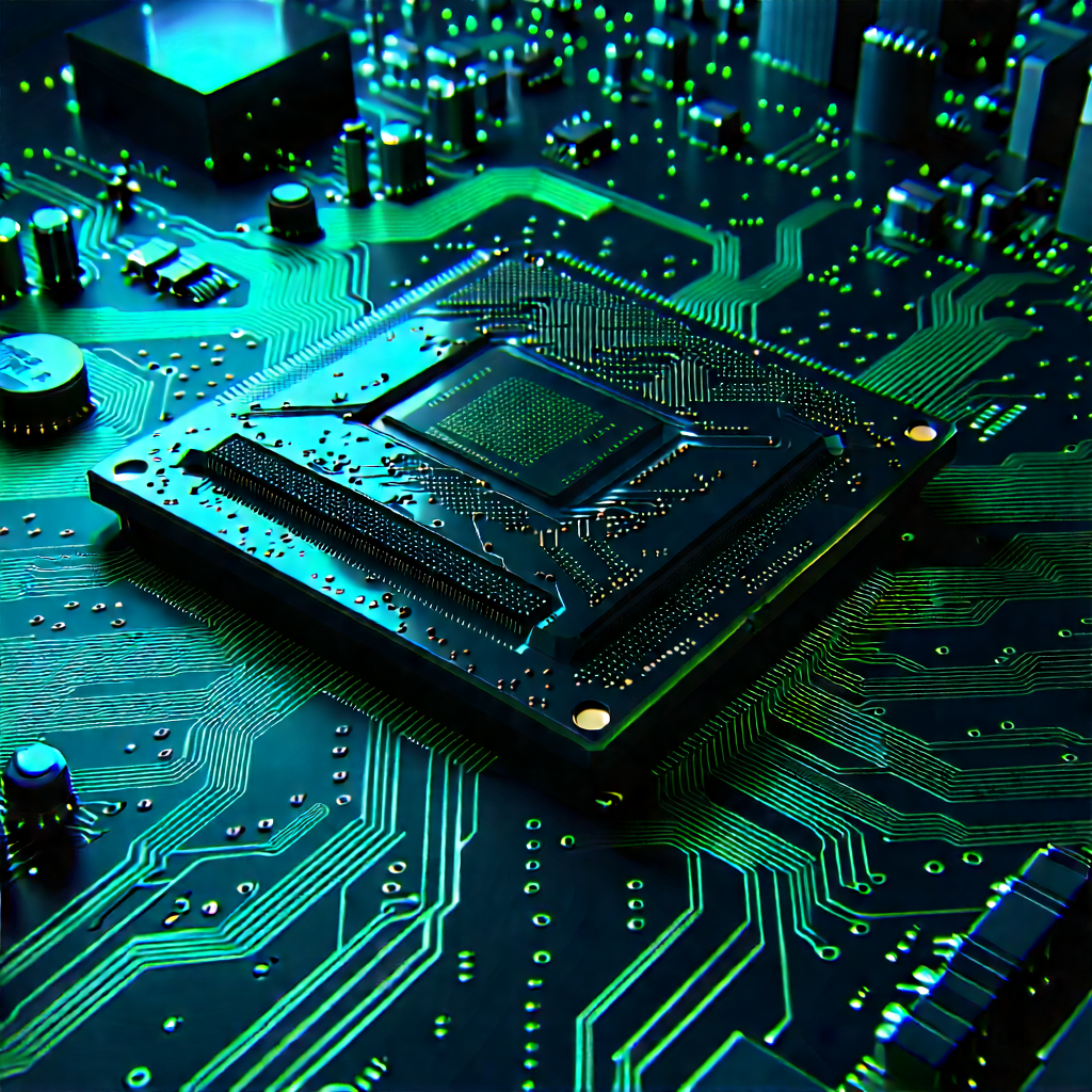 Circuit board with (digital:1.16) particles