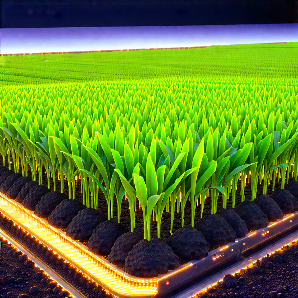 Agricultural Technology In Manufacturing Facility With Large Field