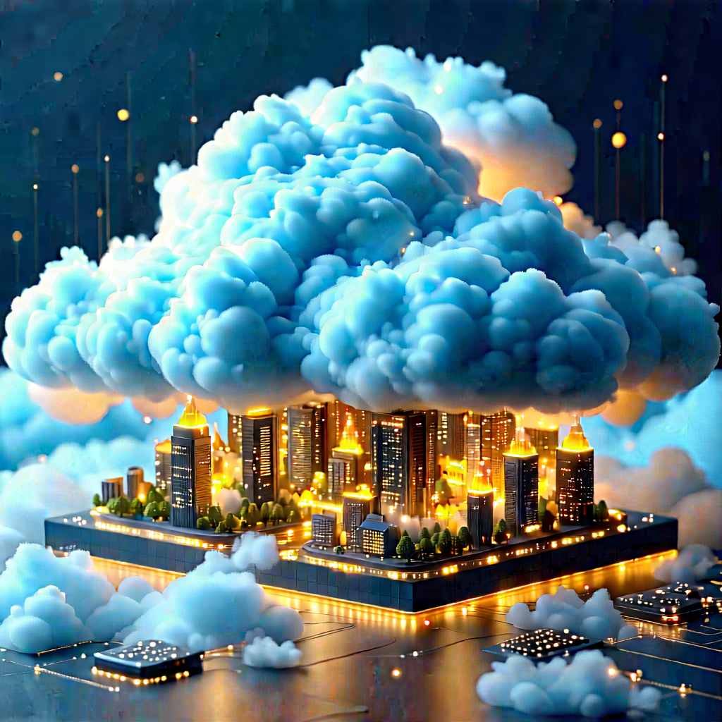 Cloud Computing Visualization With Large, Cloud-like