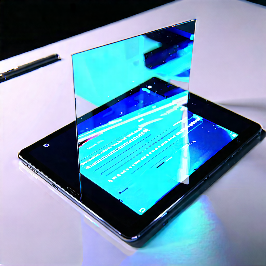 Tablet With Holographic Display With Tablet Computer