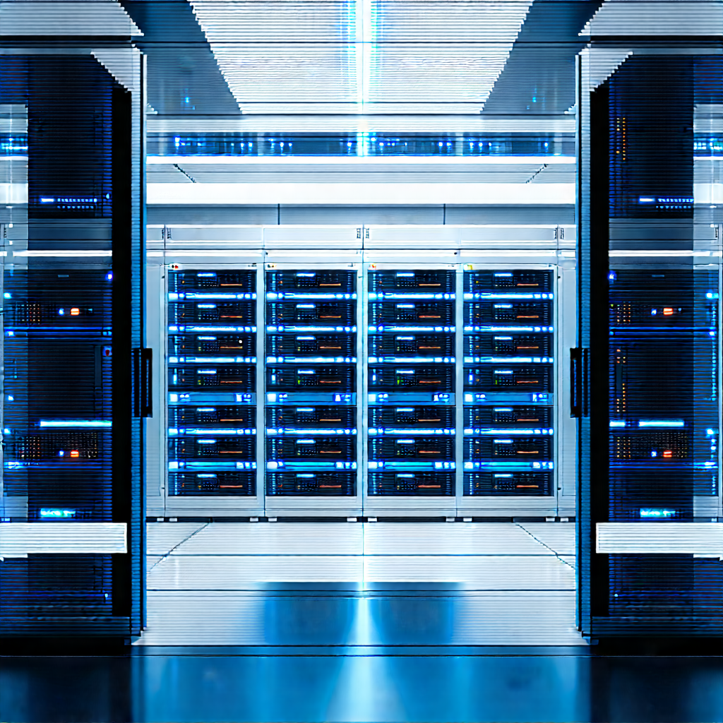 (futuristic:1.18) server room