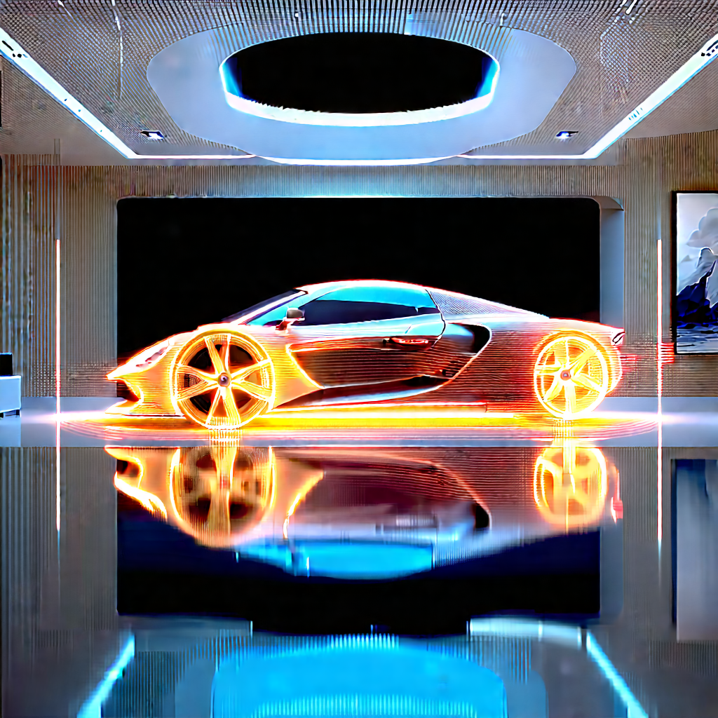 Automotive Technology In Tech Office With Sleek, Futuristic