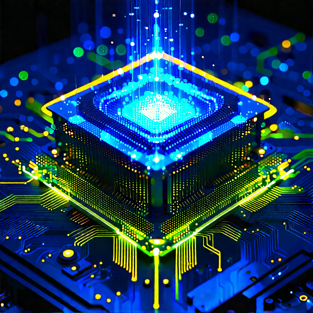 Quantum computer with data streams