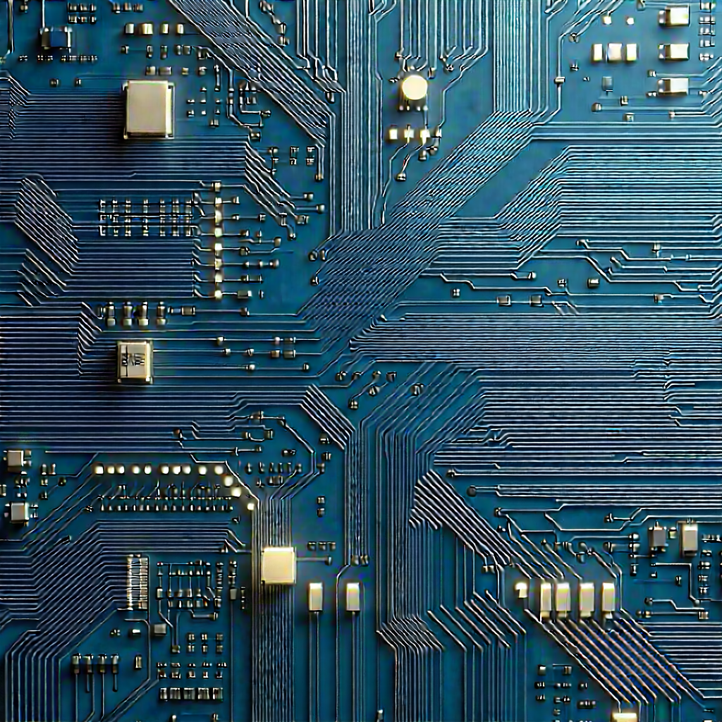 Circuit board with digital particles