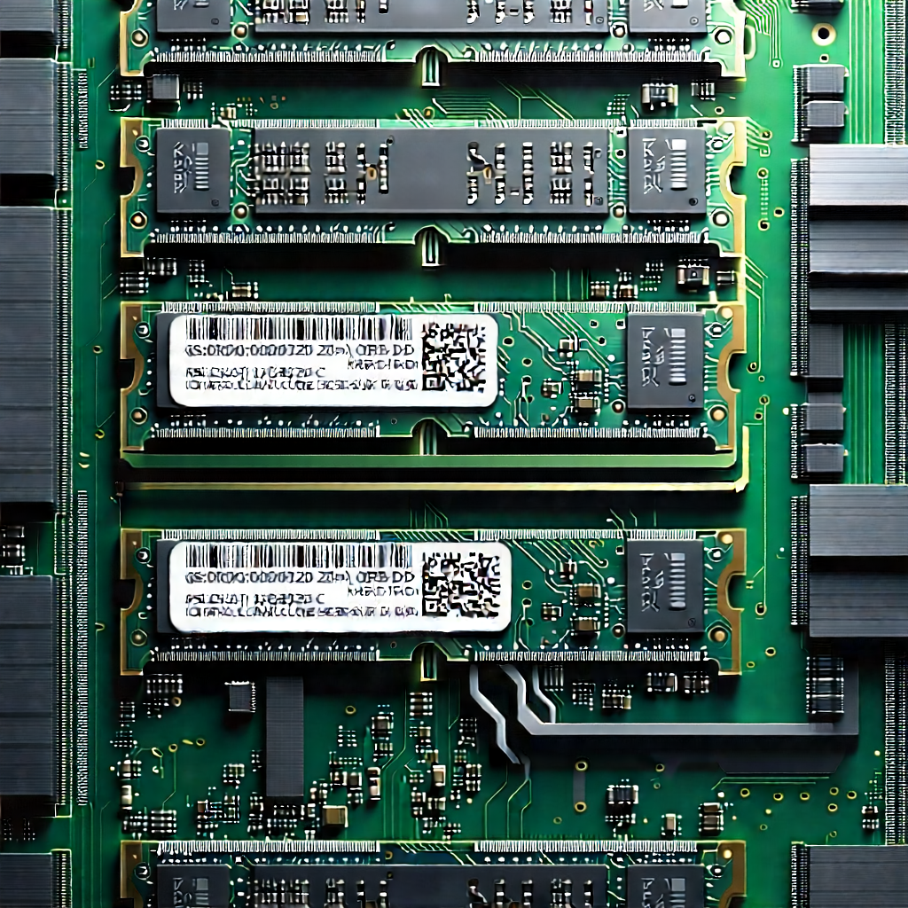 Close-up of memory module